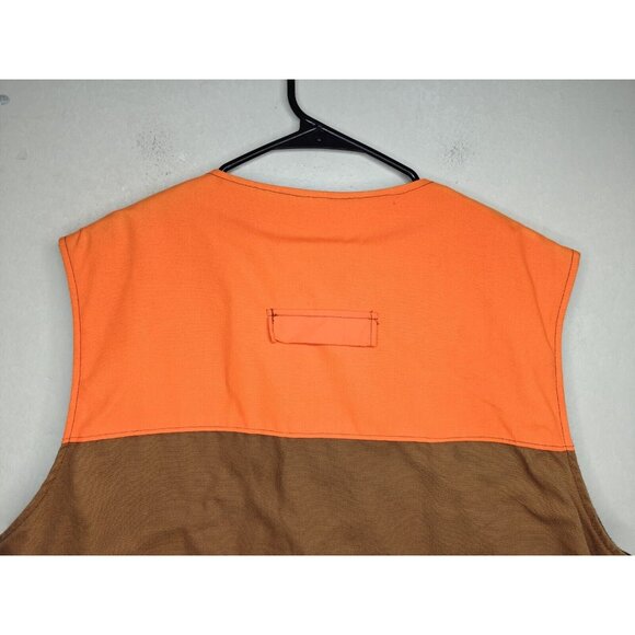 Vintage Woolrich Hunting Vest Sz L Snap On Utility Back Pocket Fleece Lined USA - Picture 5 of 15